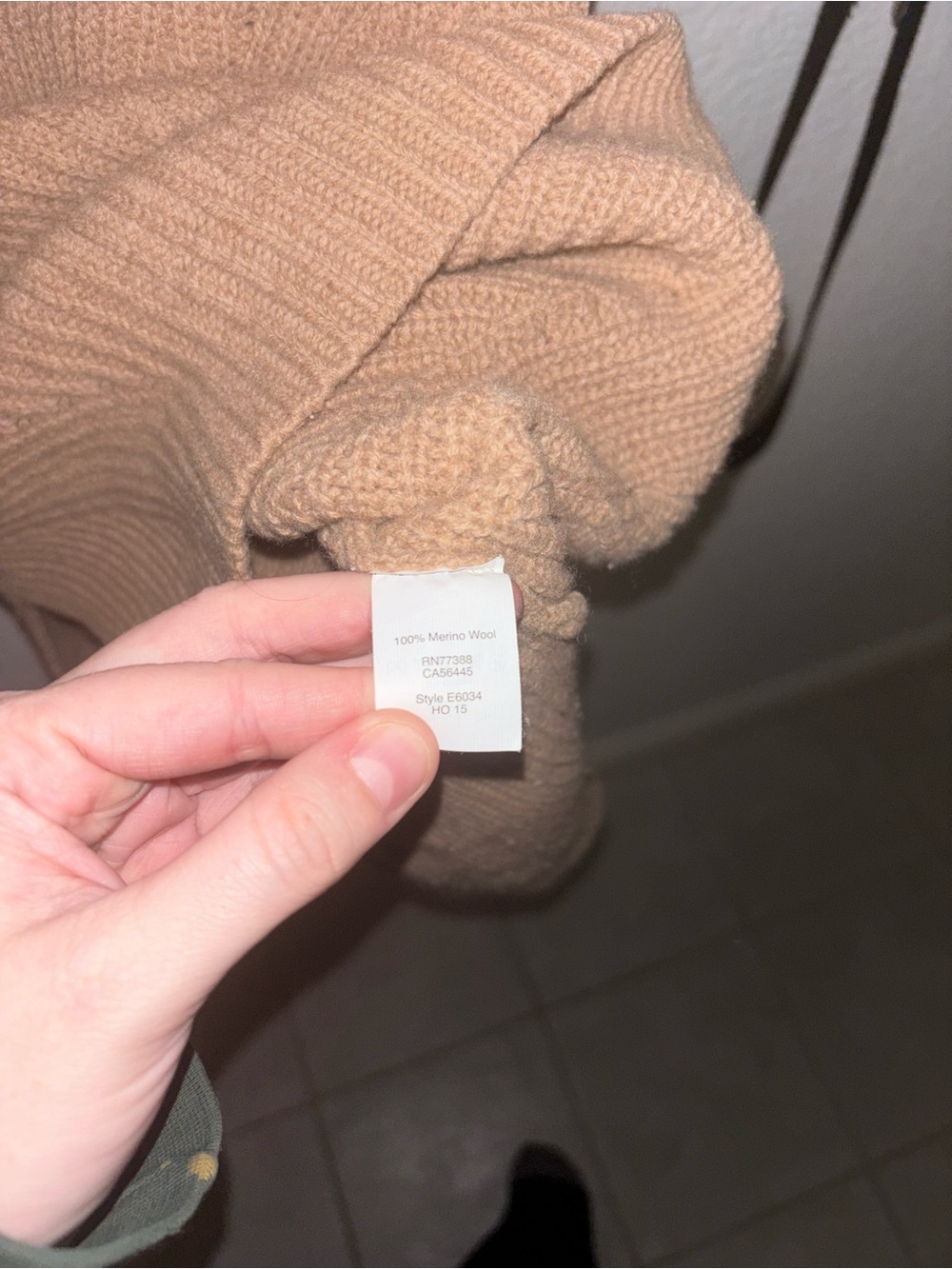 Madewell 100% Merino Wool Sleeveless Turtleneck Sweater Vest Brown Size S - Picture 4 of 5